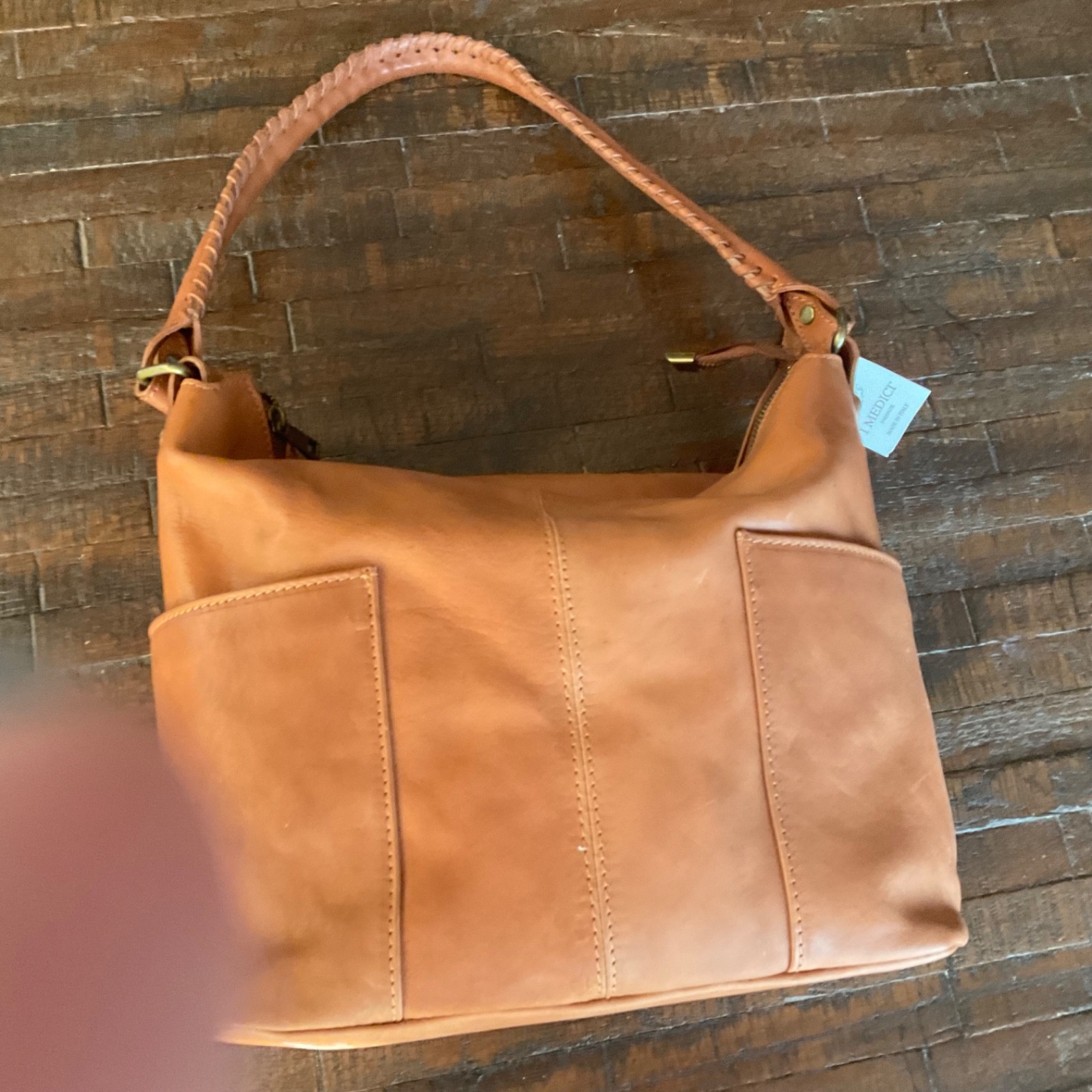 Medici Leather Shoulder Saddle Bag Made In Italy