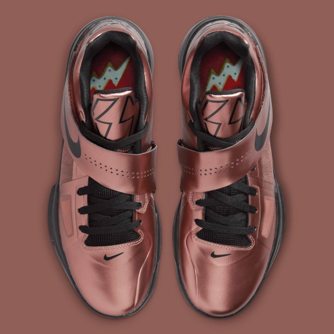 Nike KD IV 4 Christmas Xmas Metallic Copper Black FZ5913-800 Men’s