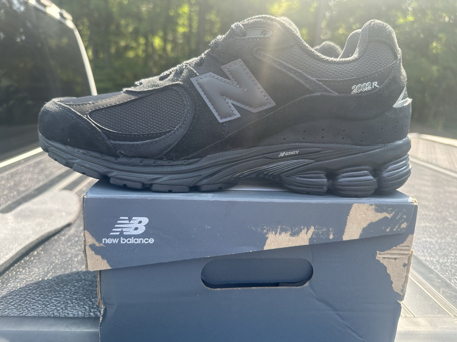 Men Size 12 New Balance 2002R Black Metallic