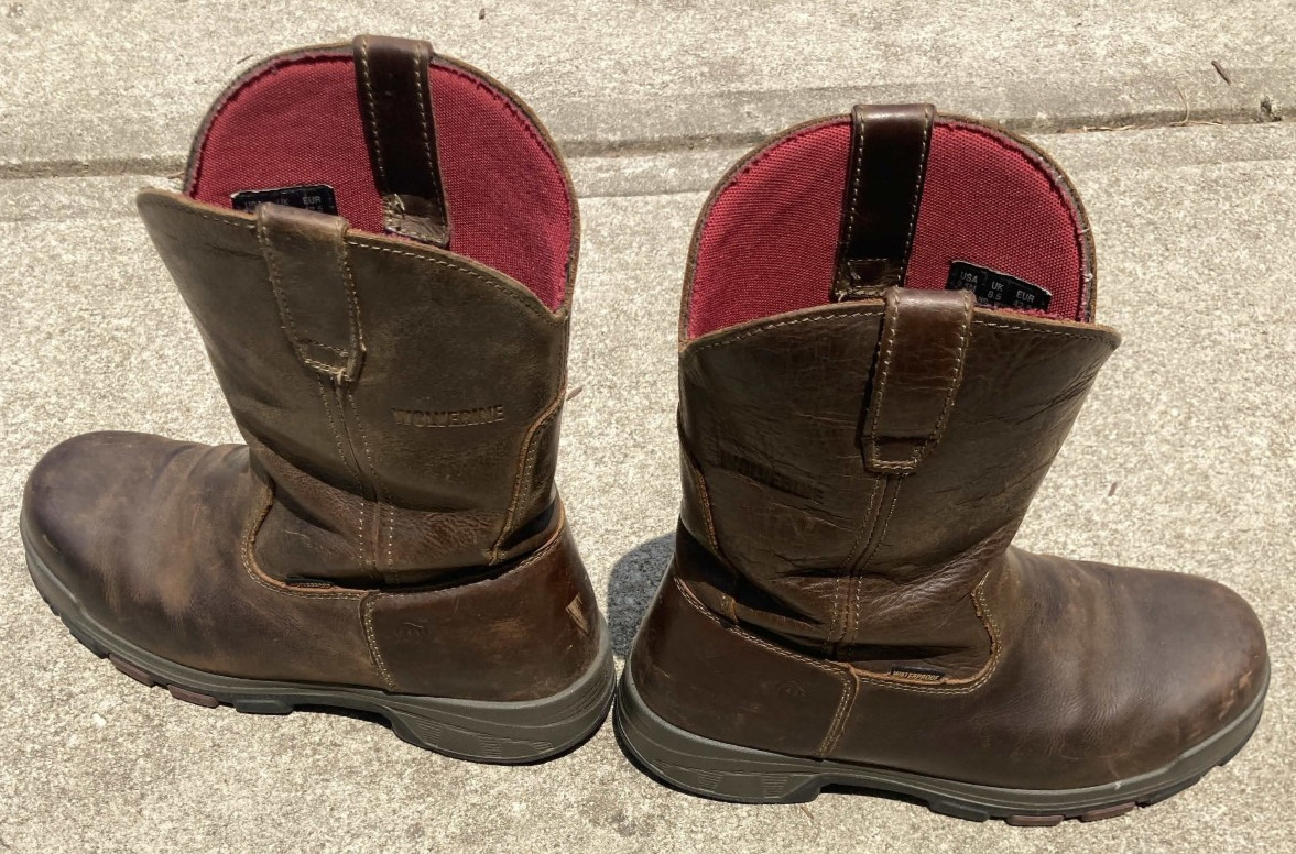 Wolverine Mens Dark Coffee Leather Cabor Wellington EPX CT Work Composite Boots