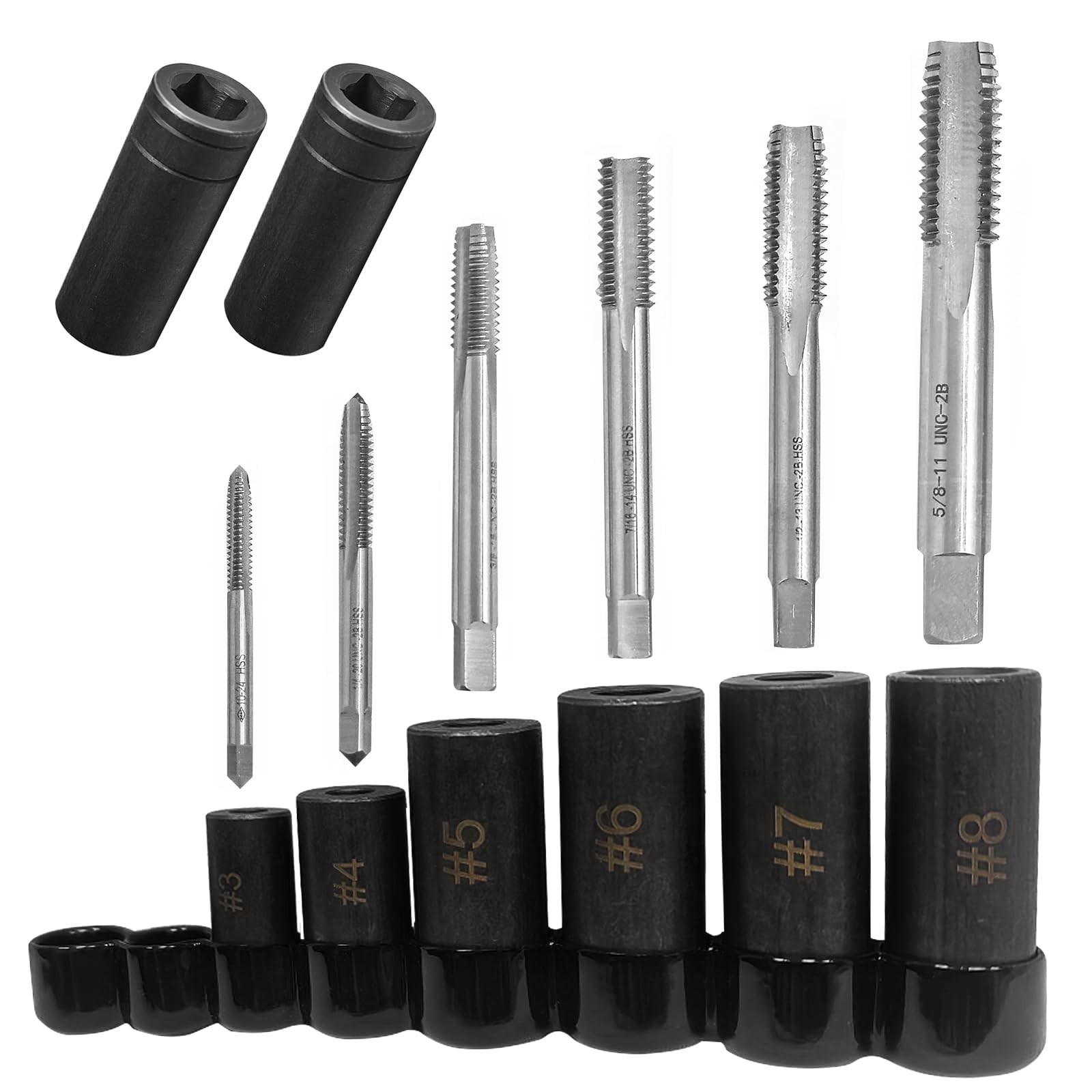 70500 Tap Socket Set, 8-Piece 1/4″ & 3/8″ Drive, Fits All MCTI Standard Taps (1