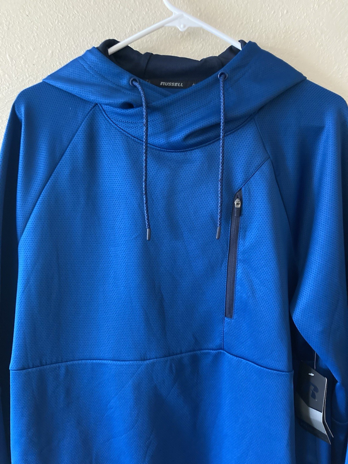 Russell Thermaforce Flex Dri-Power 360 Men’s Blue Hoodie Size Medium (38-40)