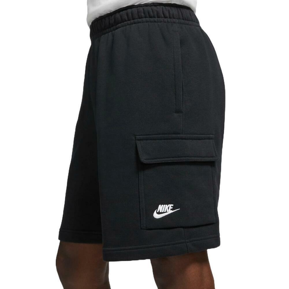 Nike Men’s Shorts Sportswear Club Elastic Waist Athletic Fleece Cargo Shorts