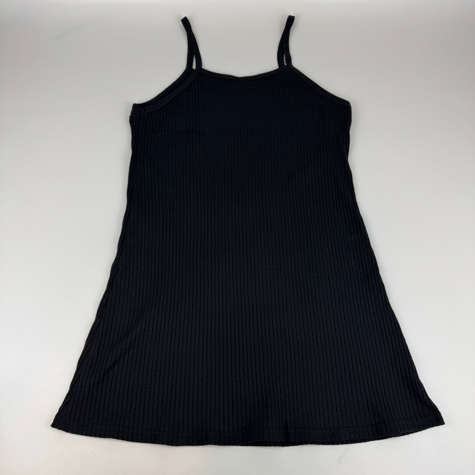 Vintage Y2k Y. B. Normal Womens Size 16 Ribbed Baby Doll Spaghetti Strap Dress