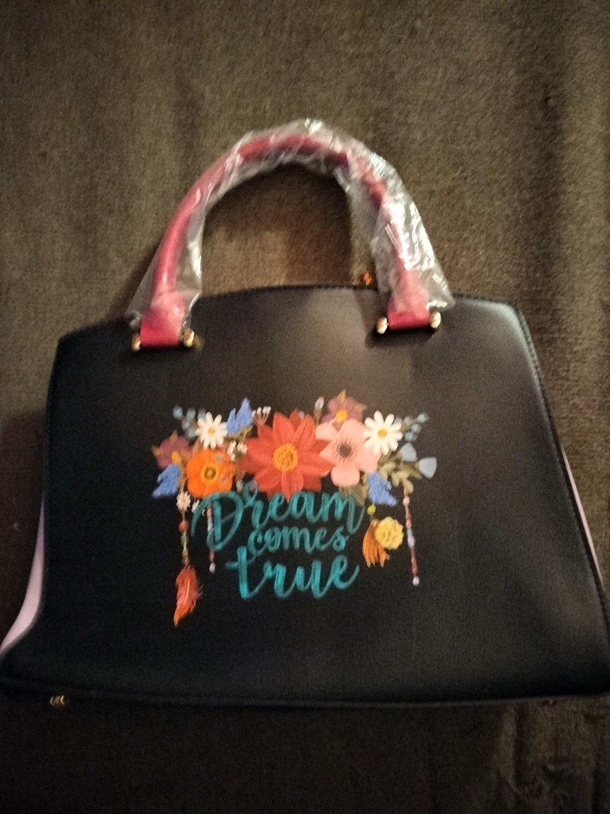 Nicole Lee USA Dream Catcher Backpack Purse 15″ Turn Lock Drawstring