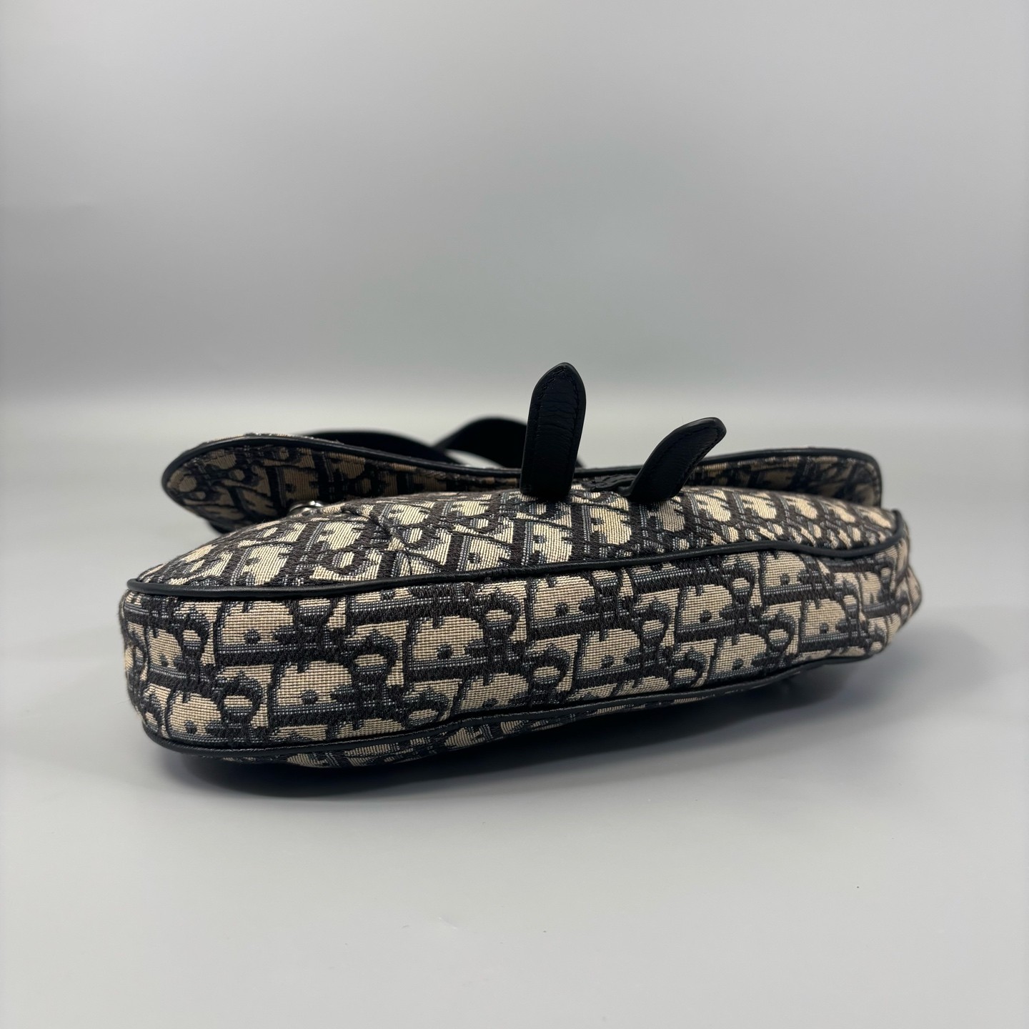 Dior Mans Saddle Bag Black Beige Navy Oblique (mx072426a6r)