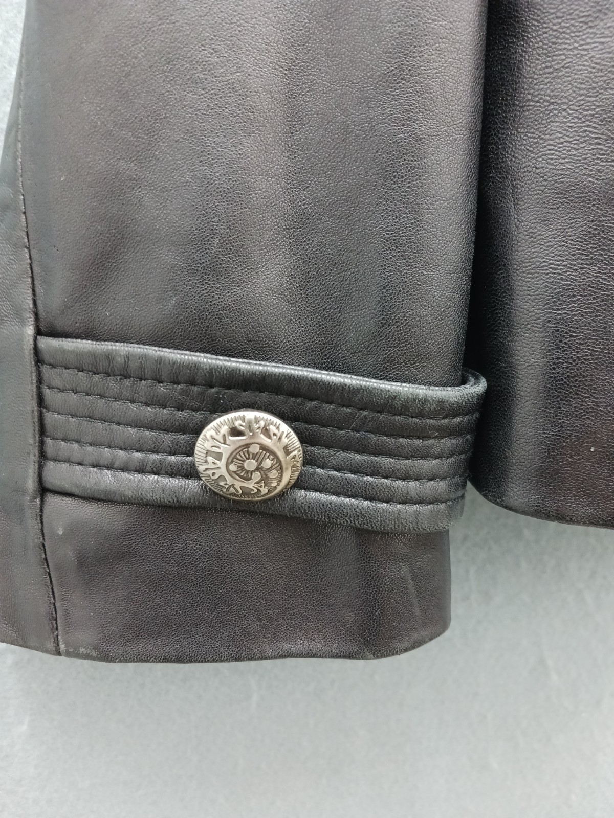 Unknown Women’s Jacket Size S Gray Moto Zip Front Casual Classic Stylish