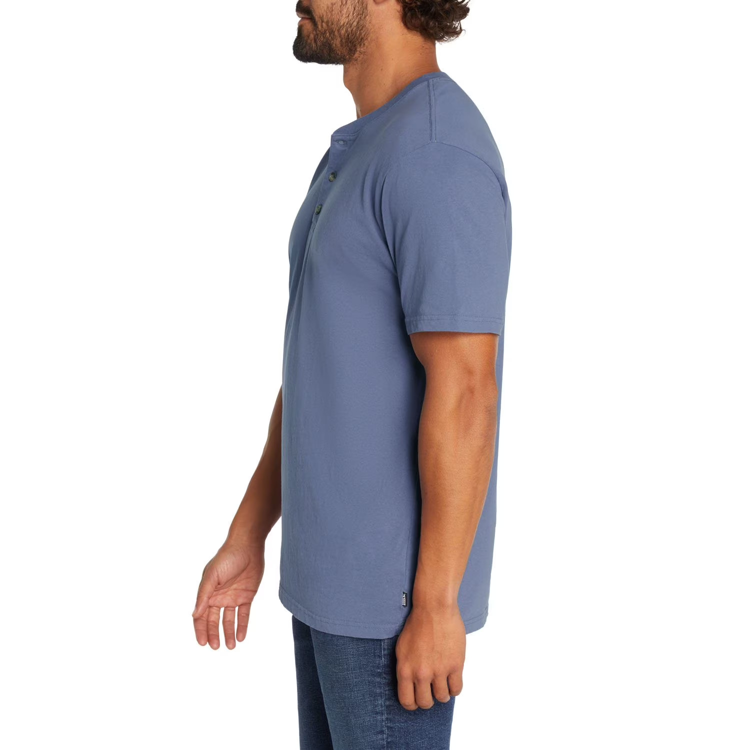 Eddie Bauer Men’s Short Sleeve Henley Size Large Purple
