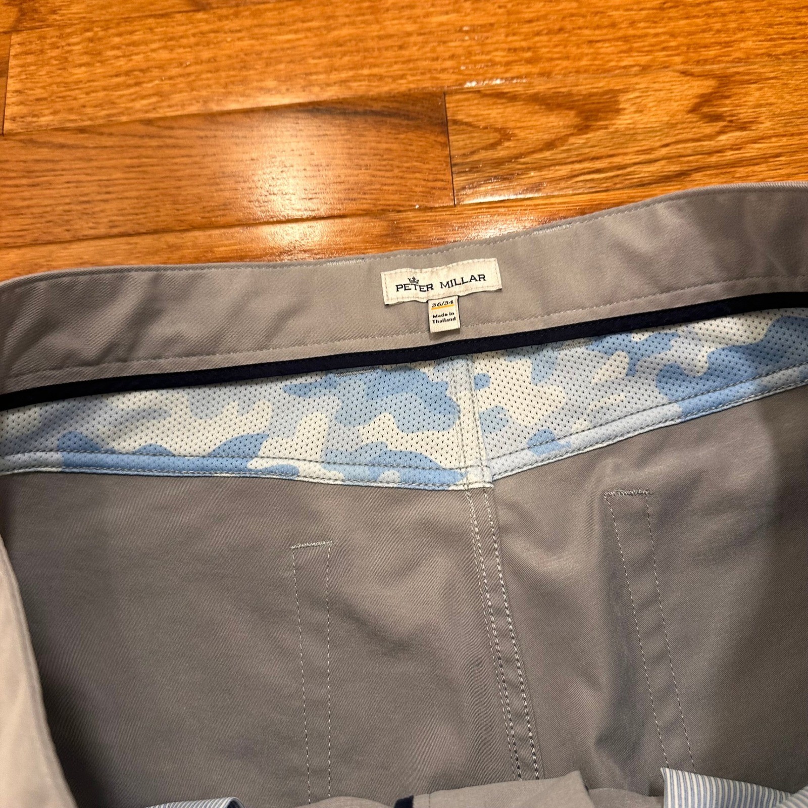 Peter Millar eb66 Performance Five Pocket Pants Fits Mens 36×28 Gale Gray Golf