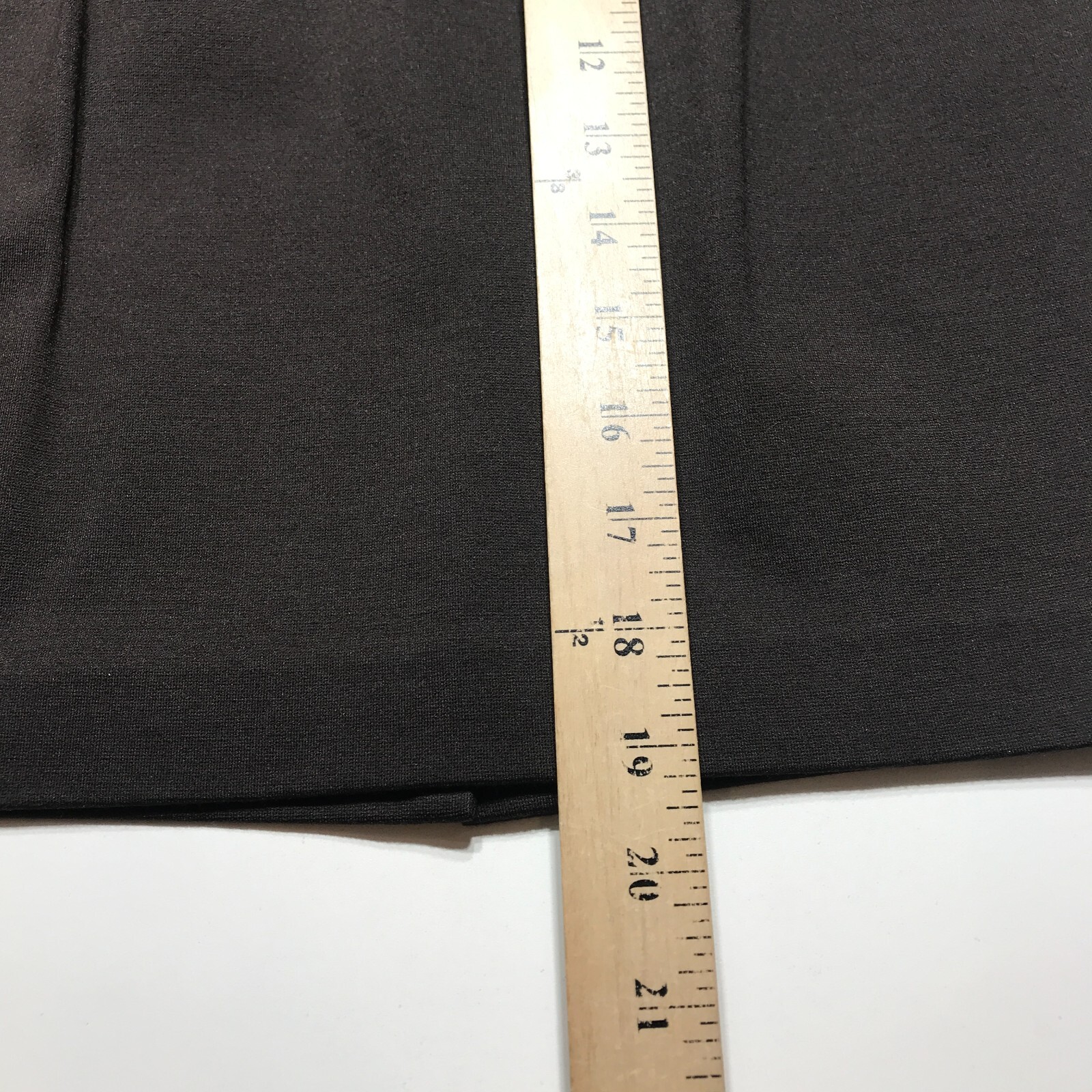 Premise Skirt Womens Size 4 Brown Ponte Pleated Button Tab Waist Pockets Career