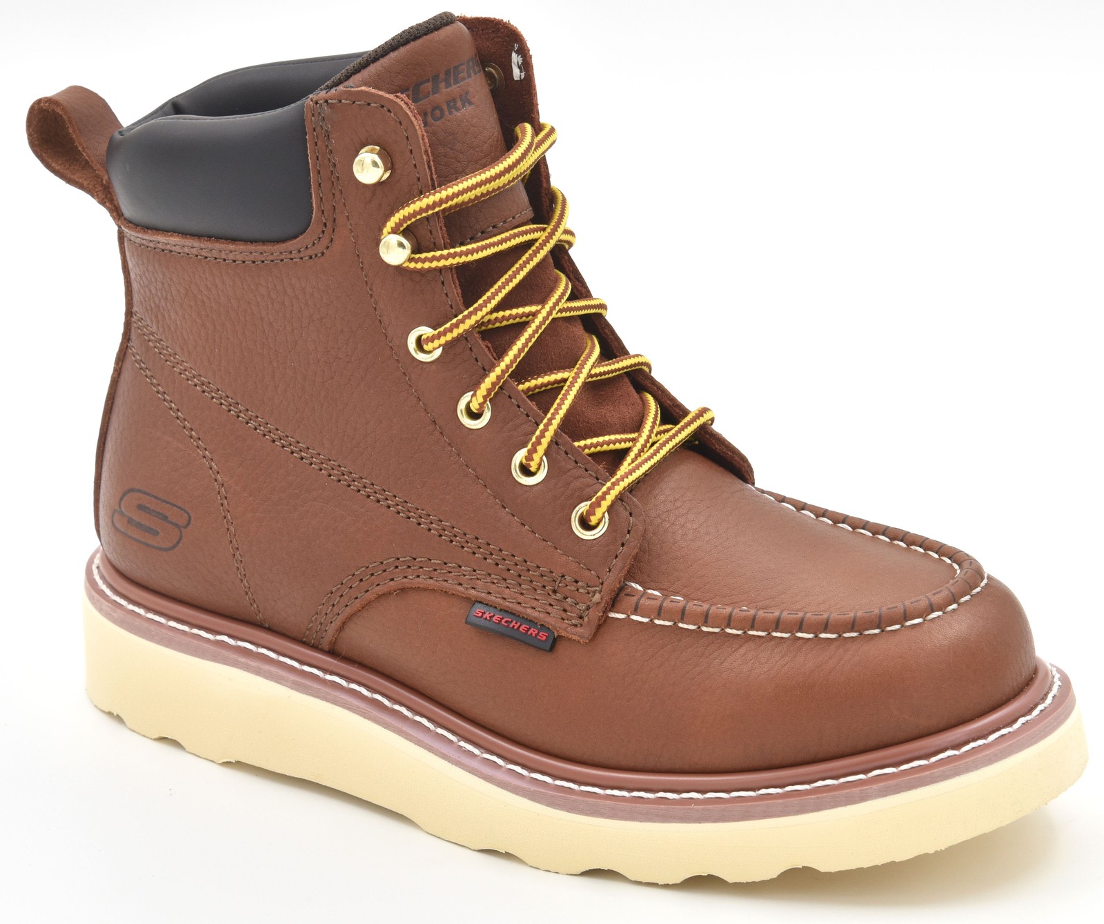 Skechers Men’s Kadmiel – Bennot Soft Toe Work Boots 200180 RDBR