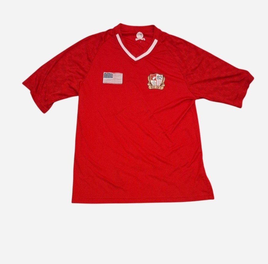 Buc-ee’s vintage red & white jersey size L