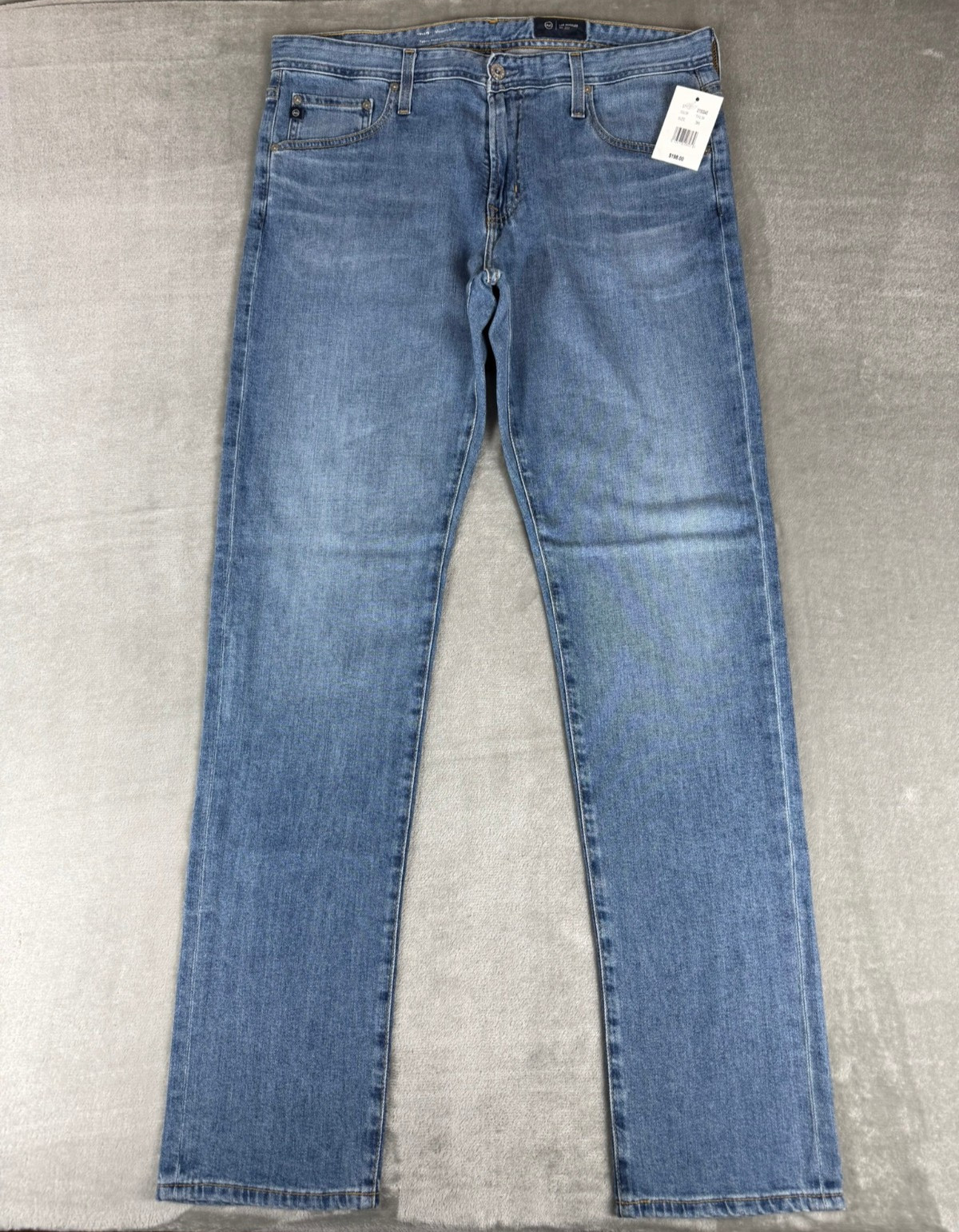 Adriano Goldschmied AG Tellis Modern Slim Jeans Mens 36×34 Blue Denim $198 NWT