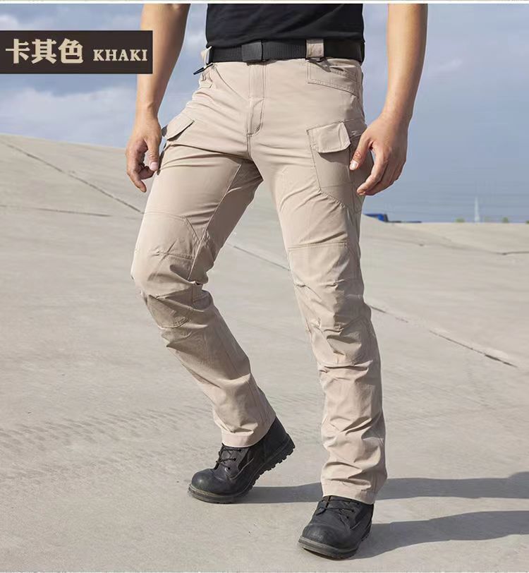 Men’s Work Cargo Pants Tactical Combat Pants Outdoor Hiking Waterproof Trousers