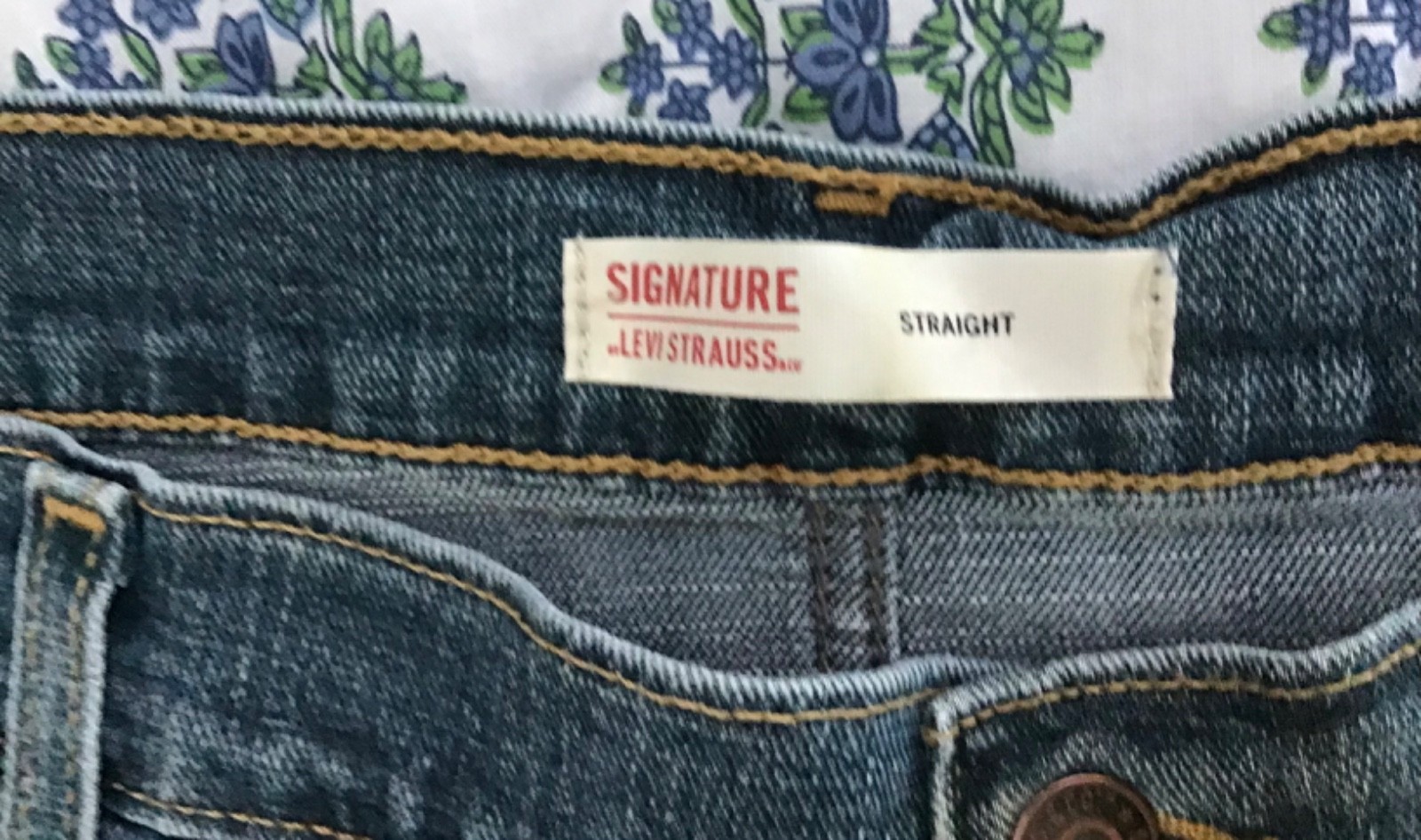 LEVI’S SIGNATURE 567 STRAIGHT Men’s Medium Wash Denim Blue Jeans Size 44×30