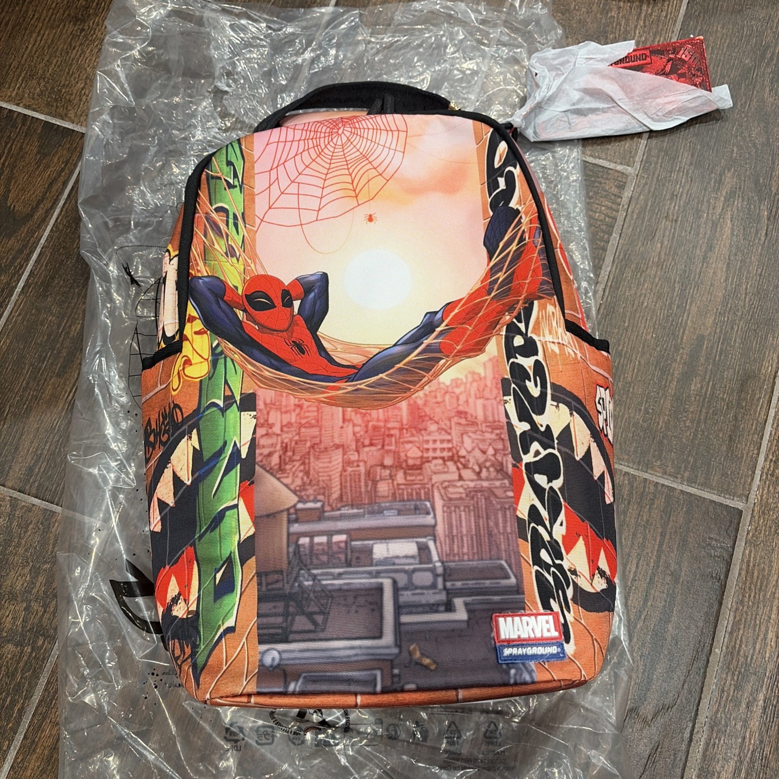 Sprayground Spiderman Web Hammock BOOKBAG Backpack New With Tags