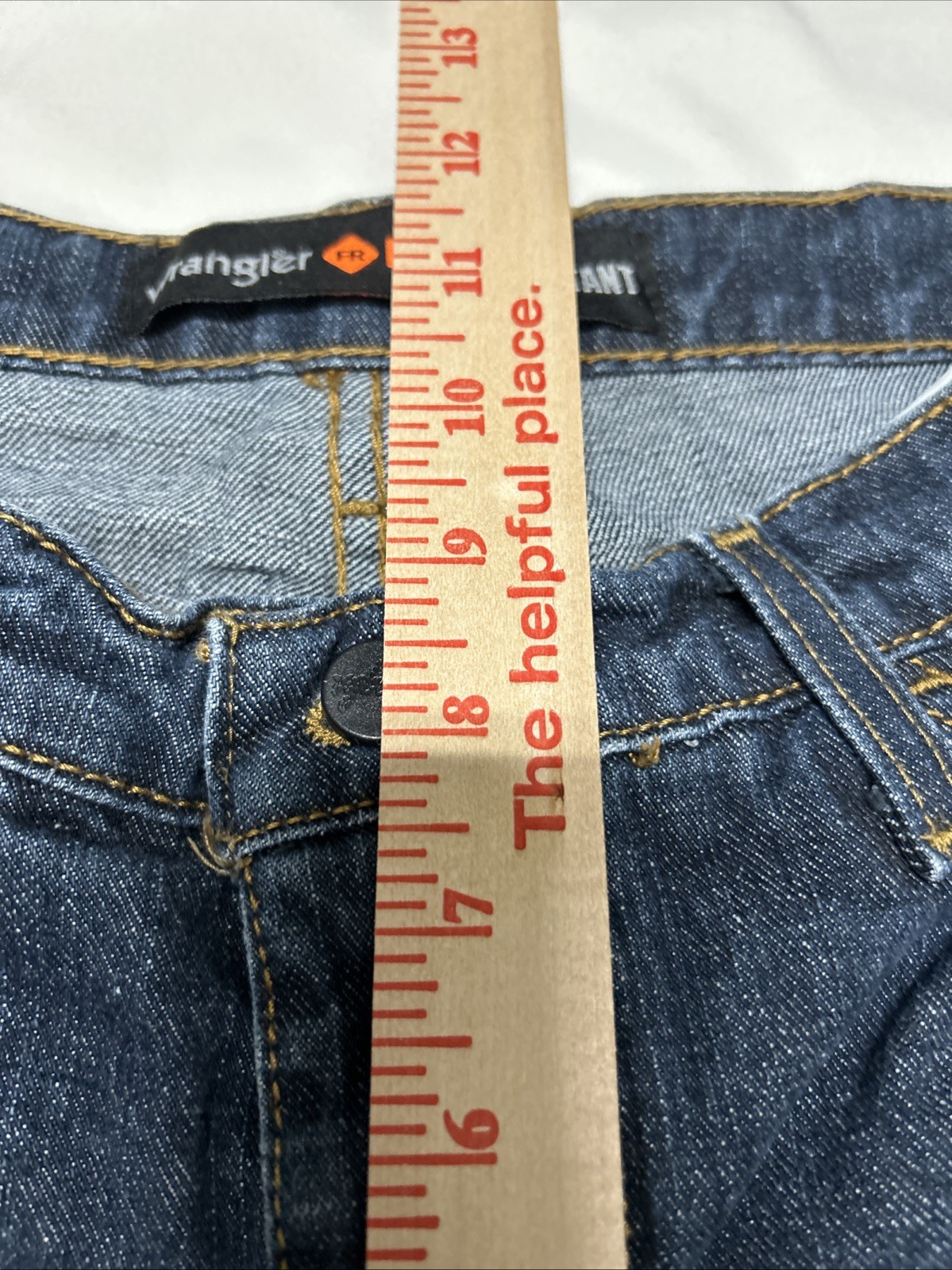 Womens Wrangler FR Fire Resistant Jeans Size 7×34 Embroidered Pockets 10FRW10CH