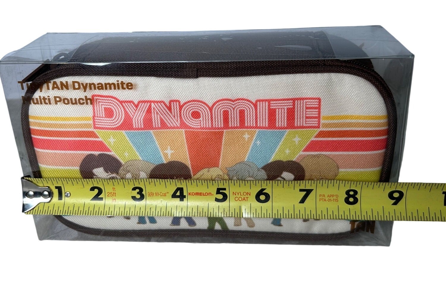 NEW TinyTAN Dynamite Multi Pouch Colorful Character Design & Zipper Closure BTS
