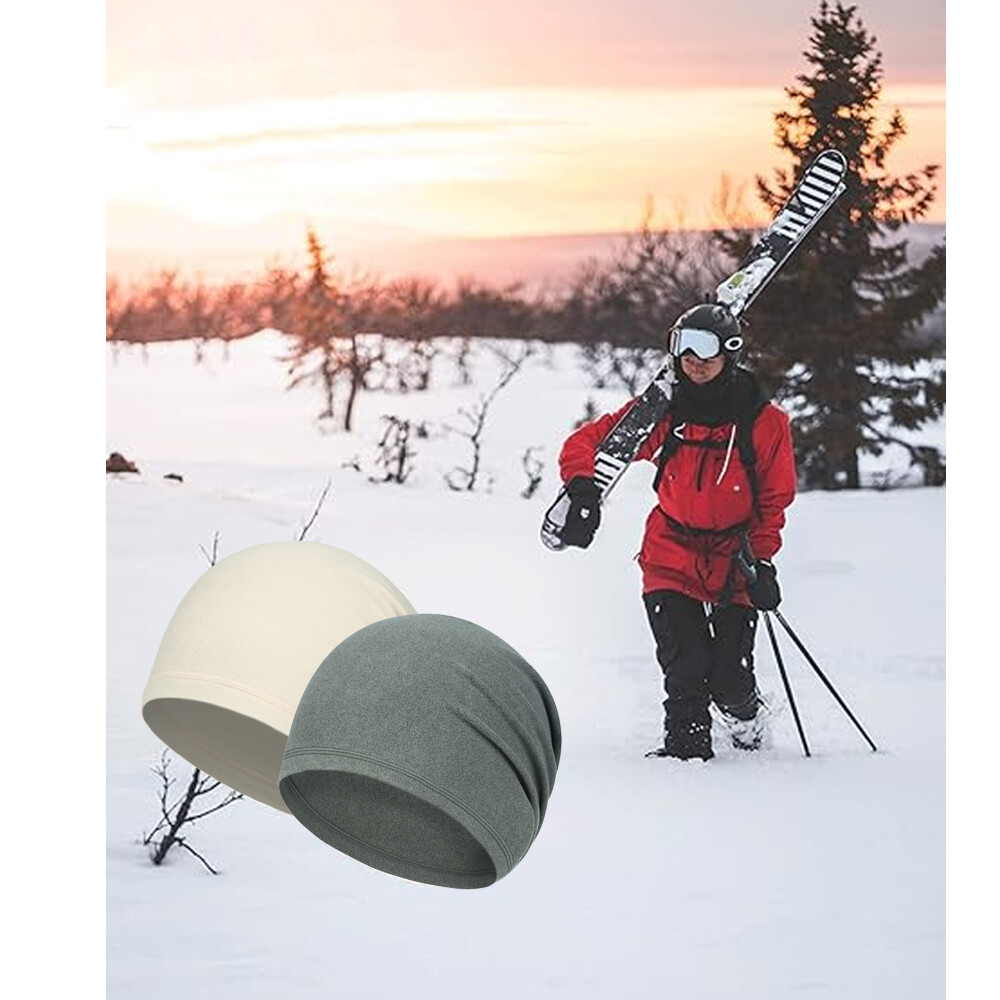 Thin Fleece Skull Cap Winter Skull Cap Beanie Hat Windproof Warm for Men Women