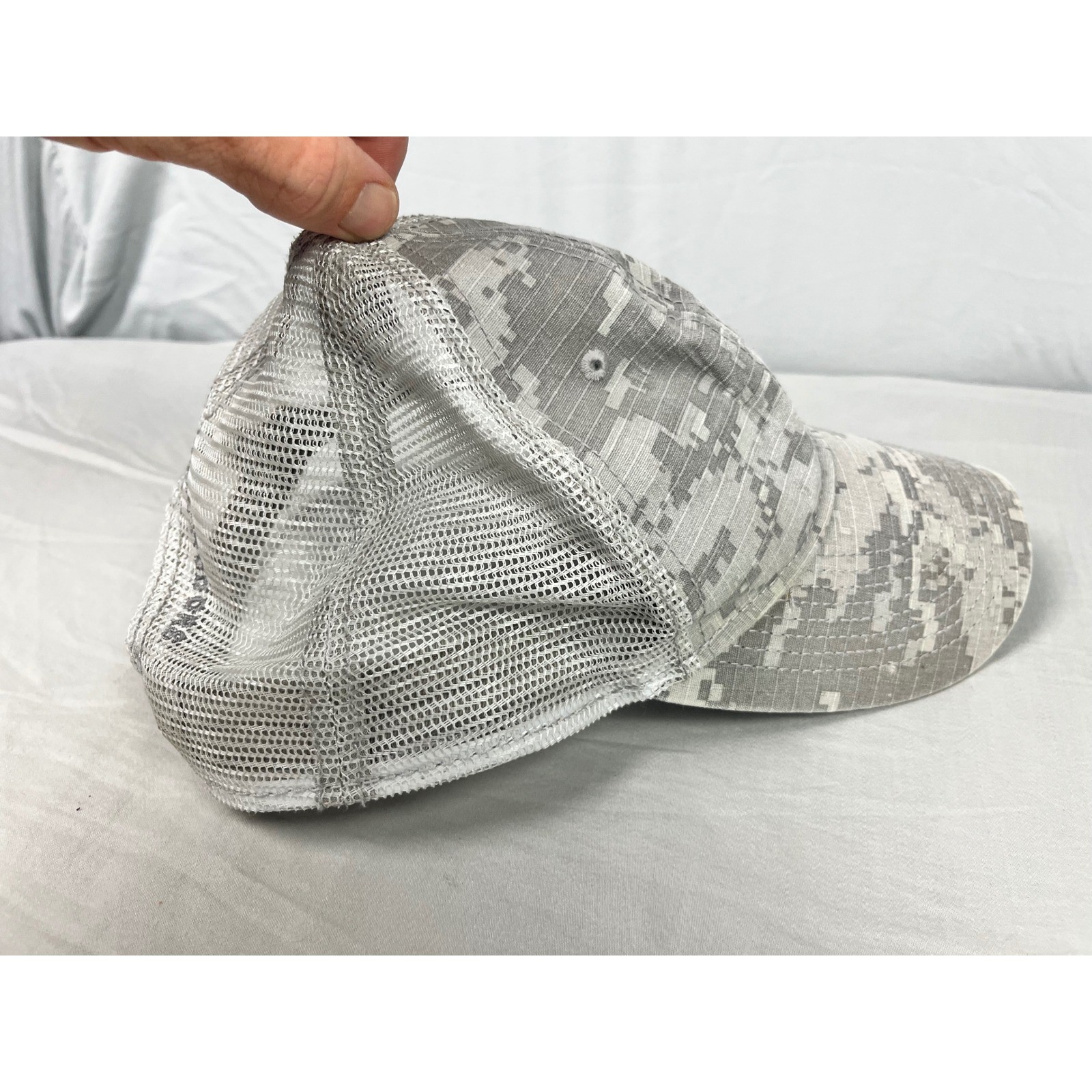 Academy Sports Outdoors Digital Camo American Flag Trucker Hat Grey Snapback