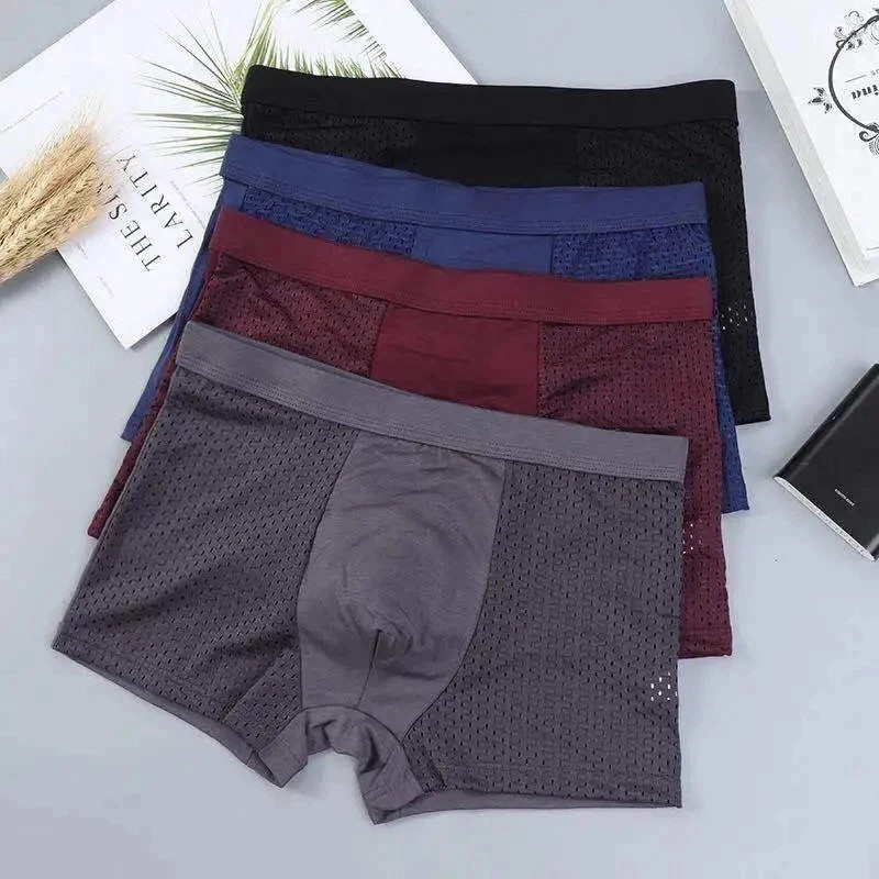 4pcs Boxhero Men’s Underwear Box Hero Boxer Briefs Shorts Built-in & 3D Pouch