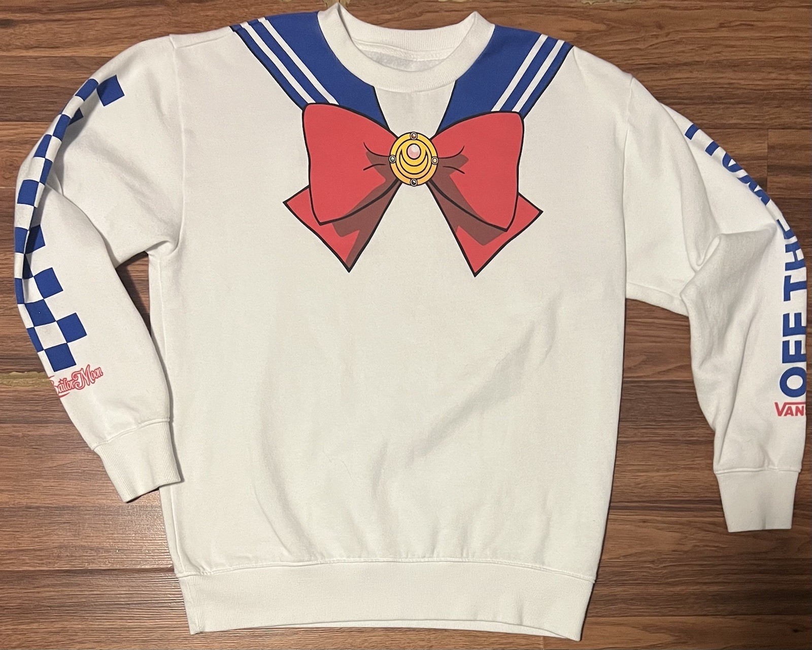 VANS X PRETTY GUARDIAN SAILOR MOON COLLAB BFF CREW FLEECE SWEATER Womens XS