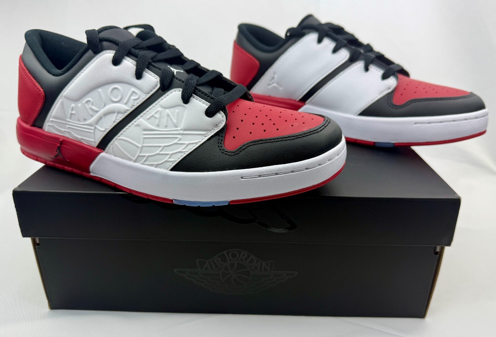 Nike Air Jordan NU Retro 1 Low Varsity Red Black White DV5141-601 Mens Sz NIB