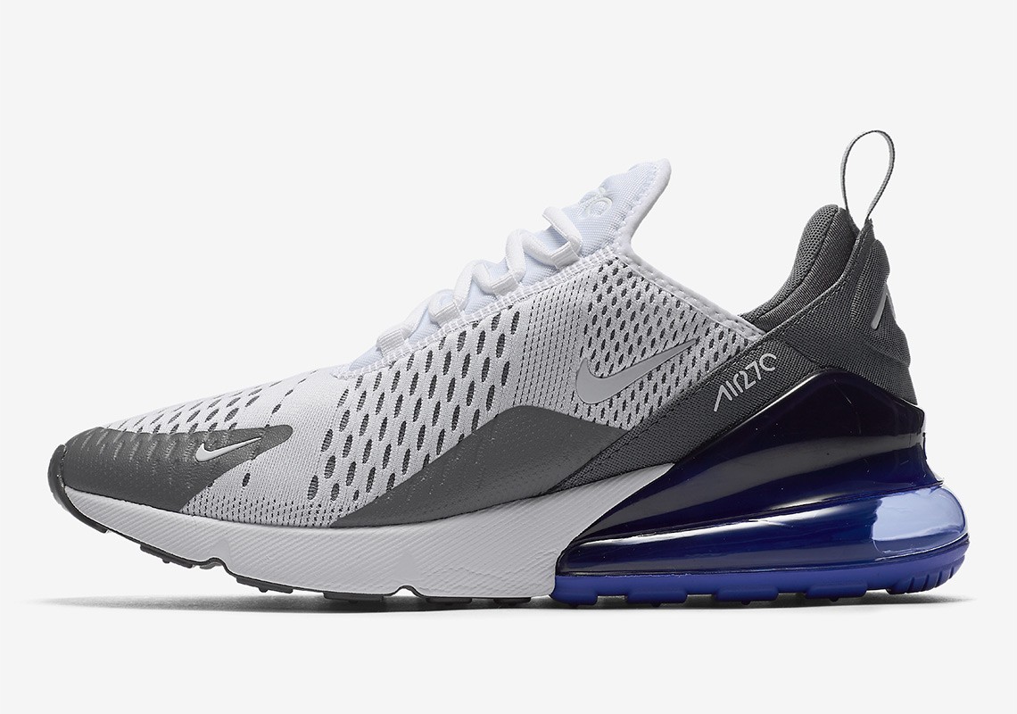 Nike Air Max 270 White Persian Violet Black AH8050-107 Men’s
