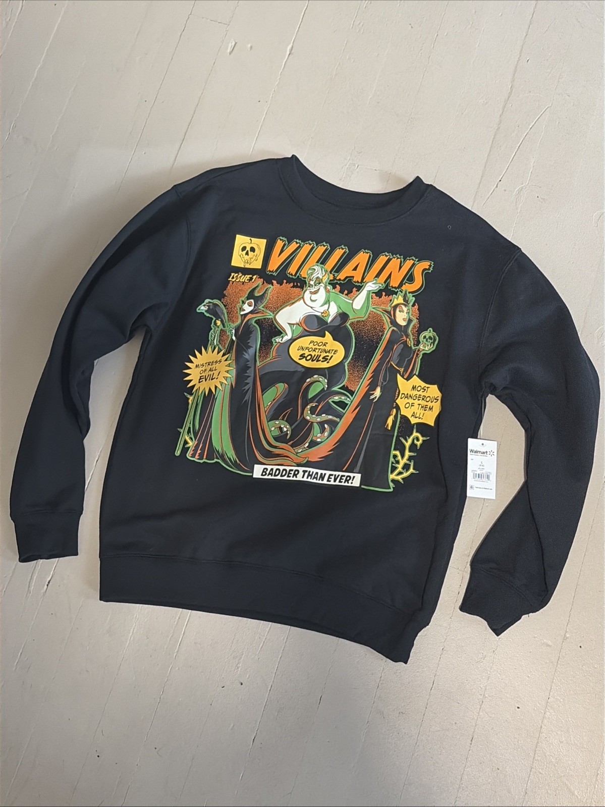 DISNEY VILLAINS SWEATSHIRT EVIL QUEEN WOMEN’S Size Small