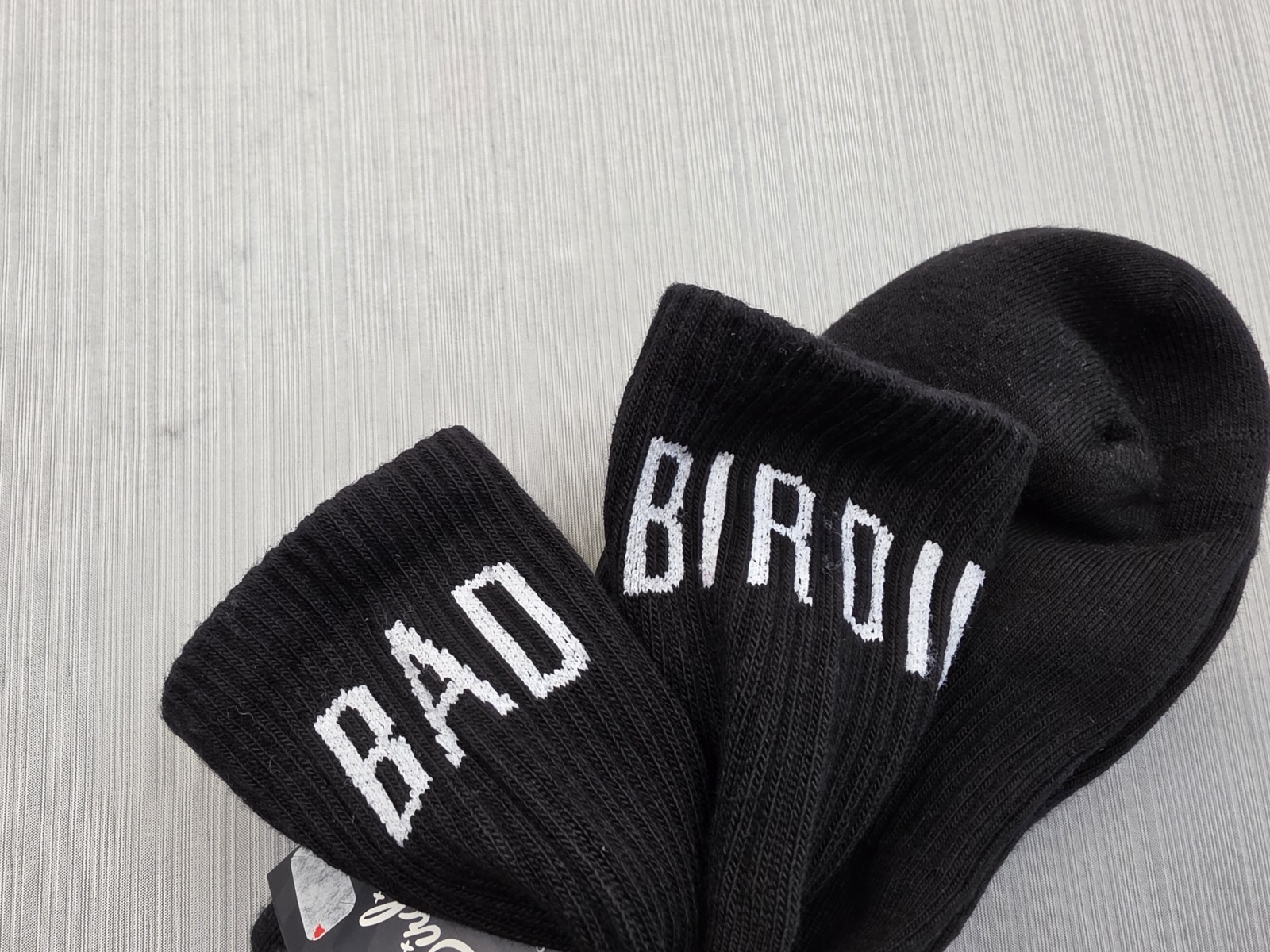 1 Pair Bad Birdie Golf Mid Cut Ankle Socks One Size Black New