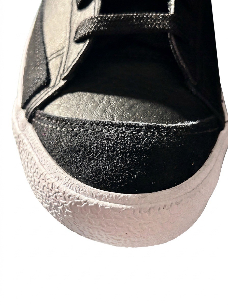 Nike Blazer Mid Black White High Top Leather Athletic Basketball Sneakers