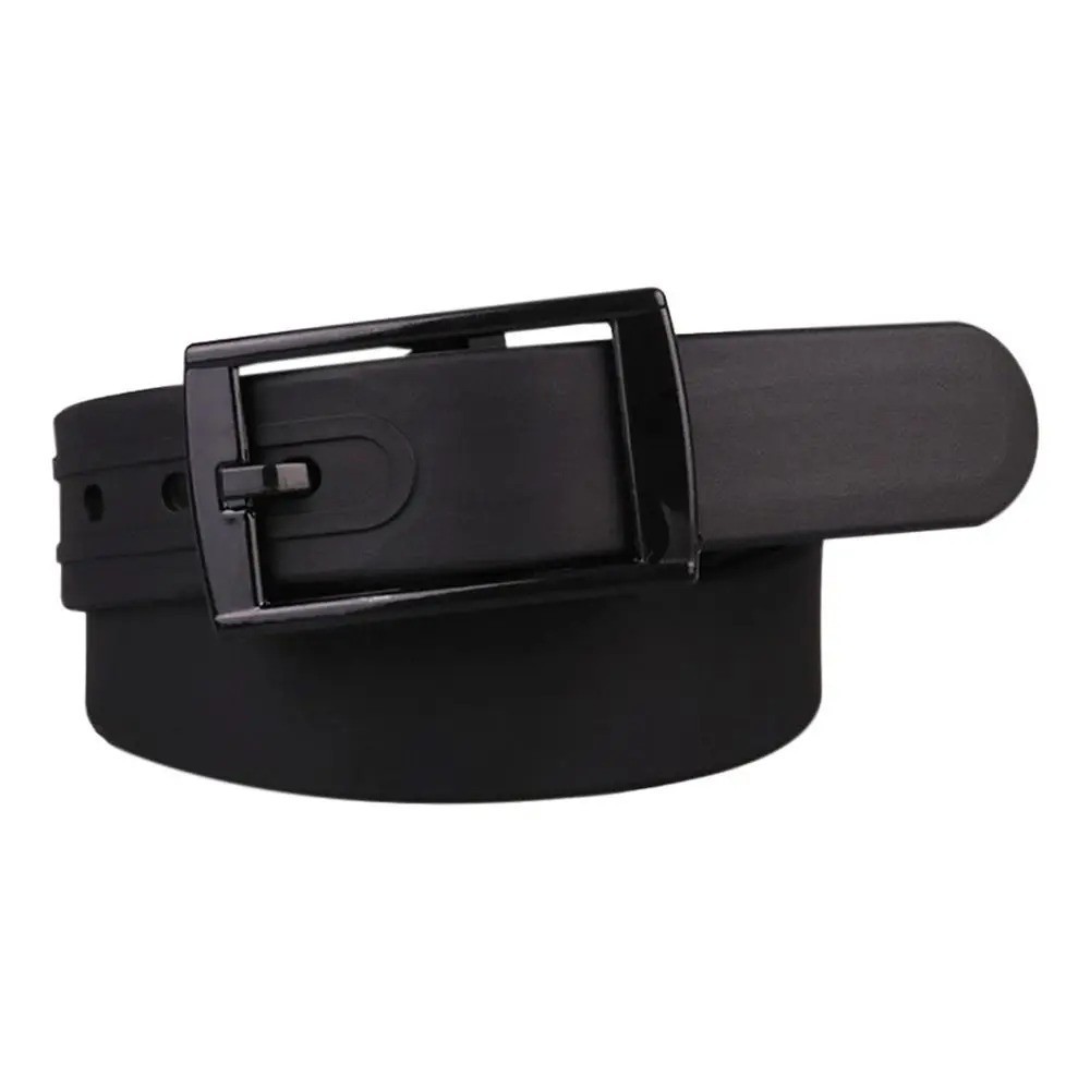 Adjustable Cut to Fit Rubber Plastic Jelly Silicone Casual Belt With Buckle USA
