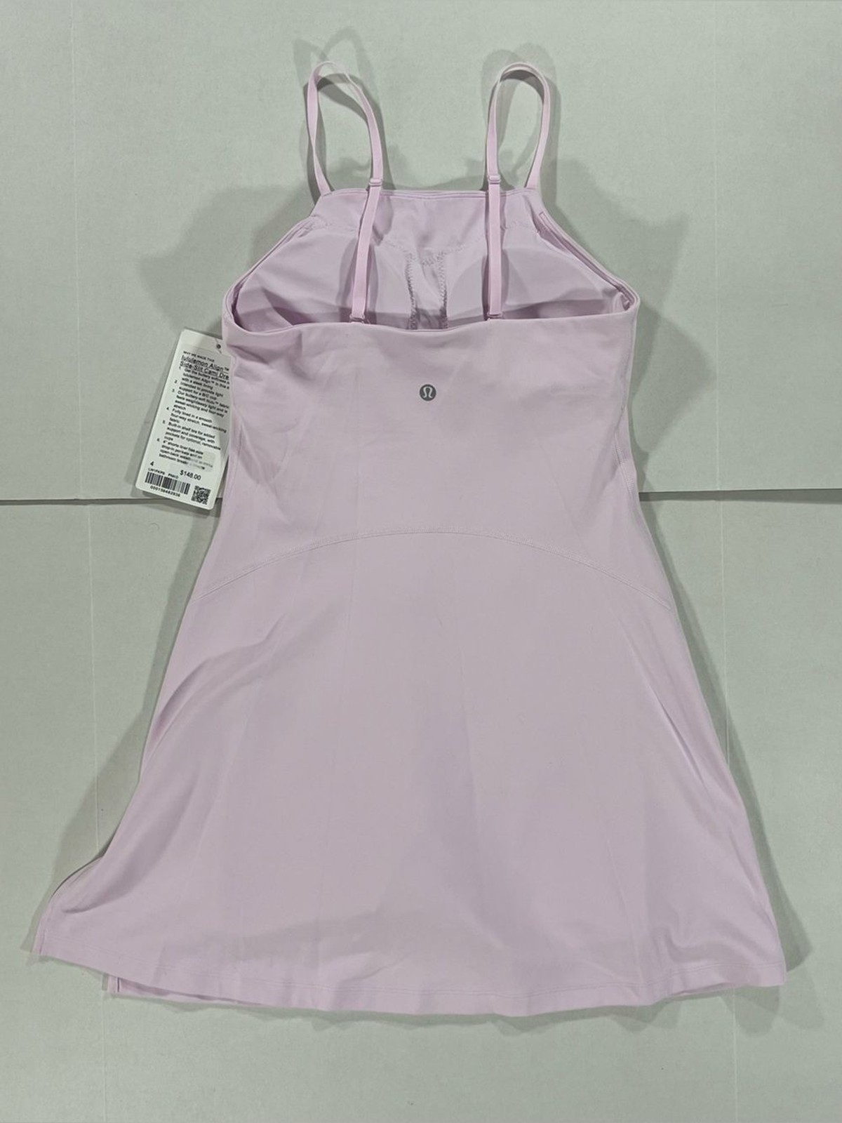 Lululemon Align Side Slit Cami Strap Dress Pink Organza Dress Women’s Size 4