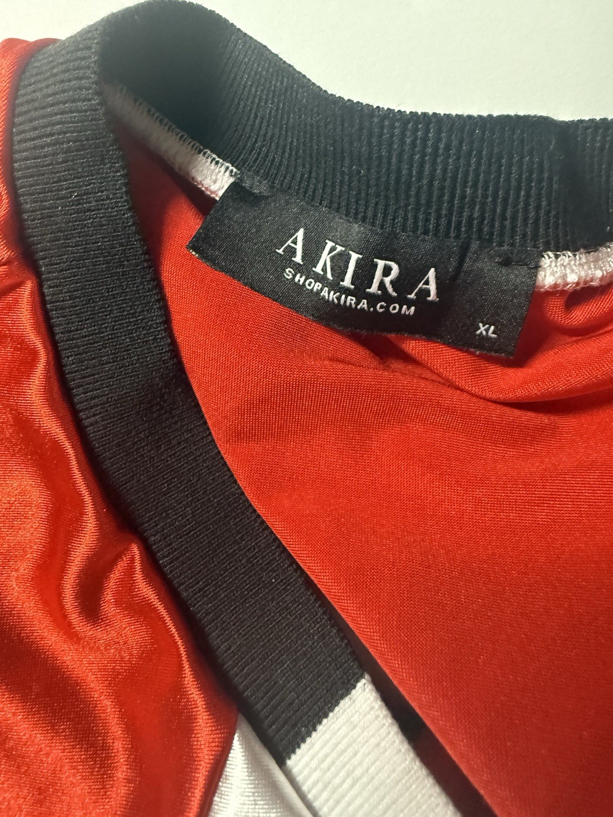 AKIRA “Catch My Vibe” Corseted Cropped Football Jersey