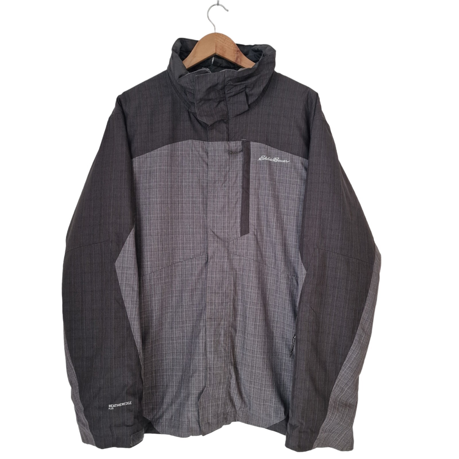 Eddie Bauer Waterproof Jacket 3 in 1 Mens Grey Size L Weatheredge Plus £185 RRP