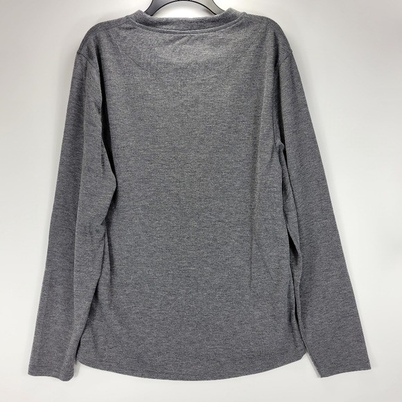 Omni Wool Long Sleeve Wool Blend Athletic Layering Shirt Mens Size XXL 2XL Gray