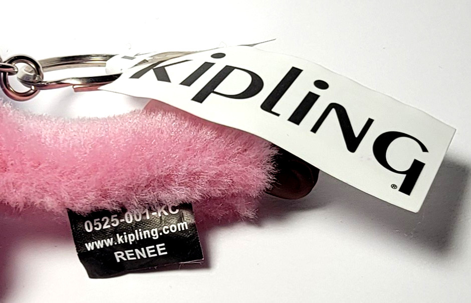 KIPLING MOM & BABY MONKEY Keychain Pink Frosting & Baby Light Purple 2″H