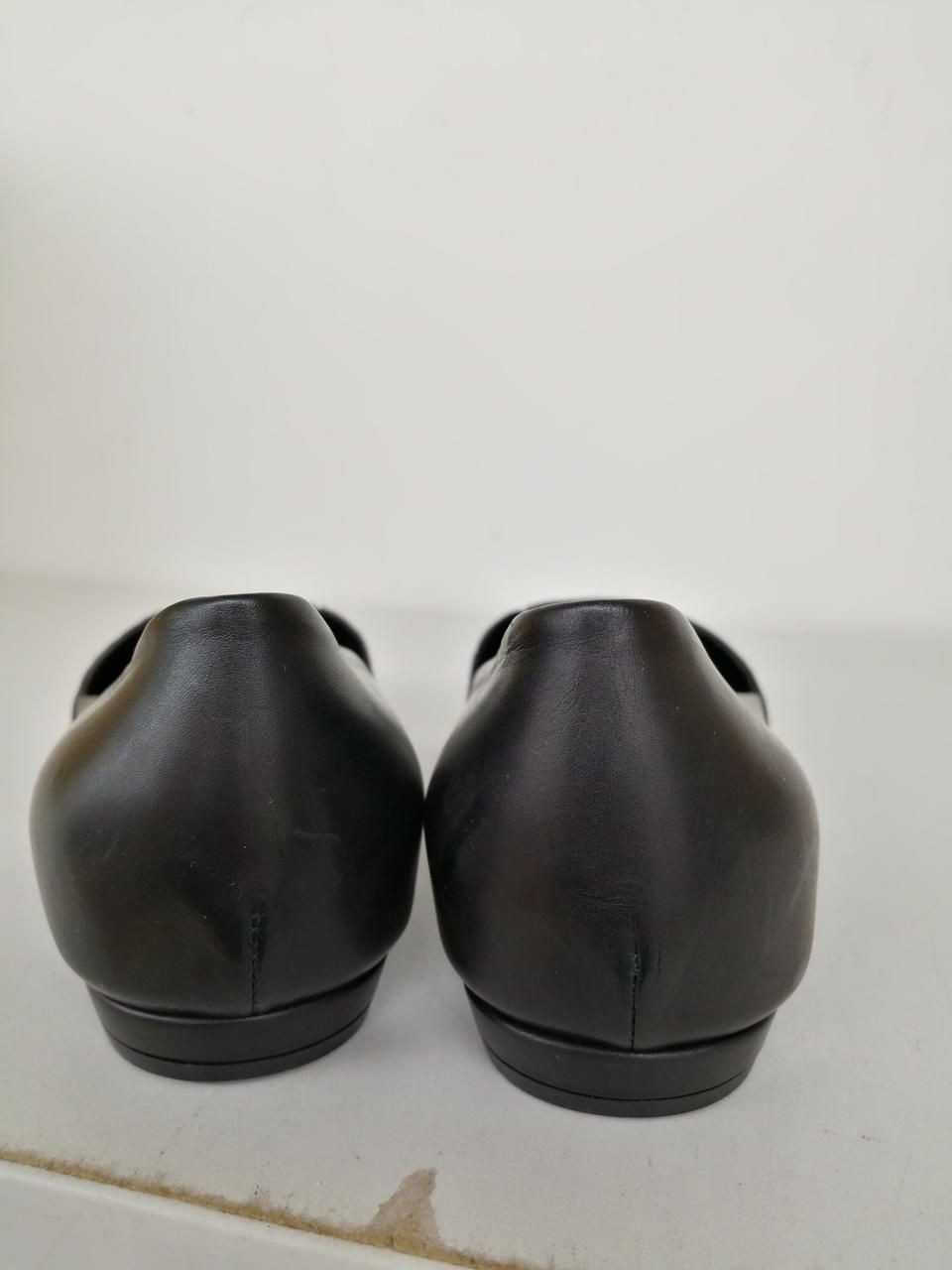 Giorgio Armani Pointed toe PUMPS Black × Gray X Beige Used