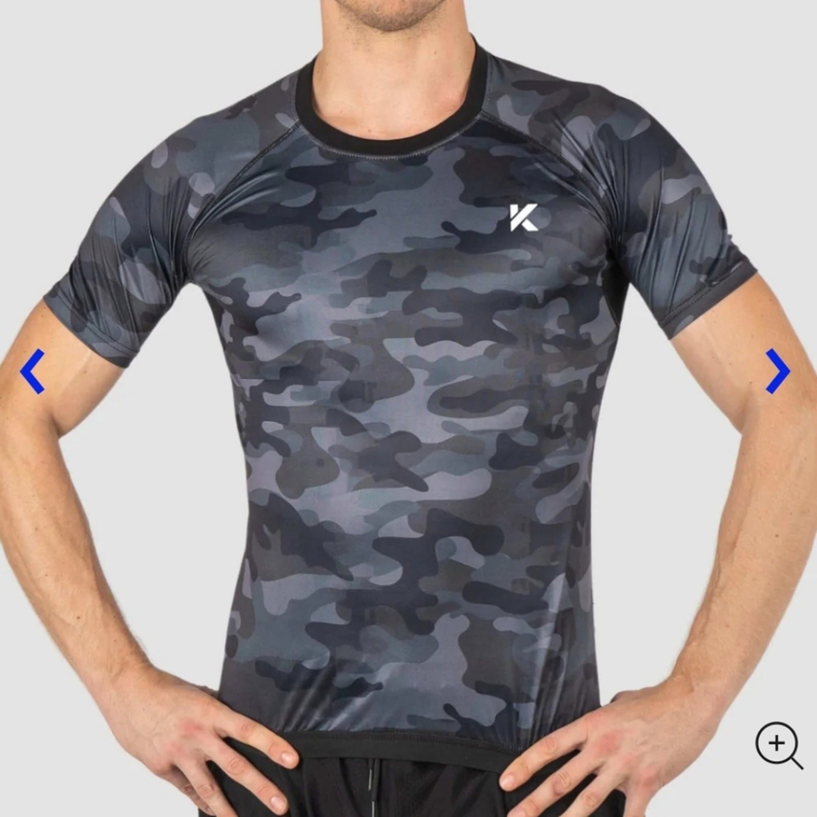 Kewlioo Men’s Athletic Sauna Gym Heat Trapping T-Shirt. Camo. Size XL. N…