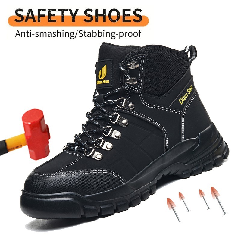 Lightweight Indestructible Steel Toe Boots Non Slip Waterproof Mens Industrial