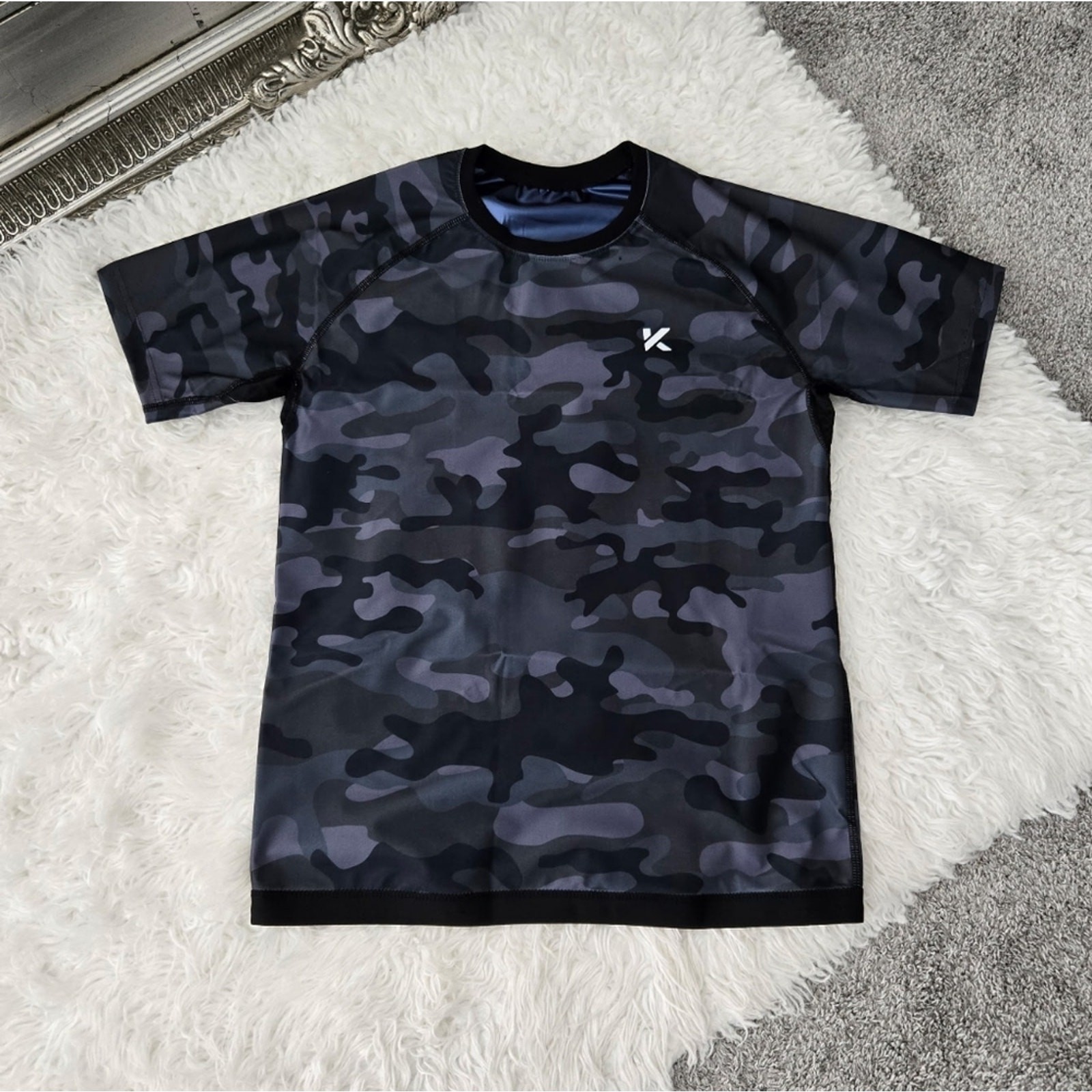 Kewlioo Men’s Athletic Sauna Gym Heat Trapping T-Shirt. Camo. Size XL. N…
