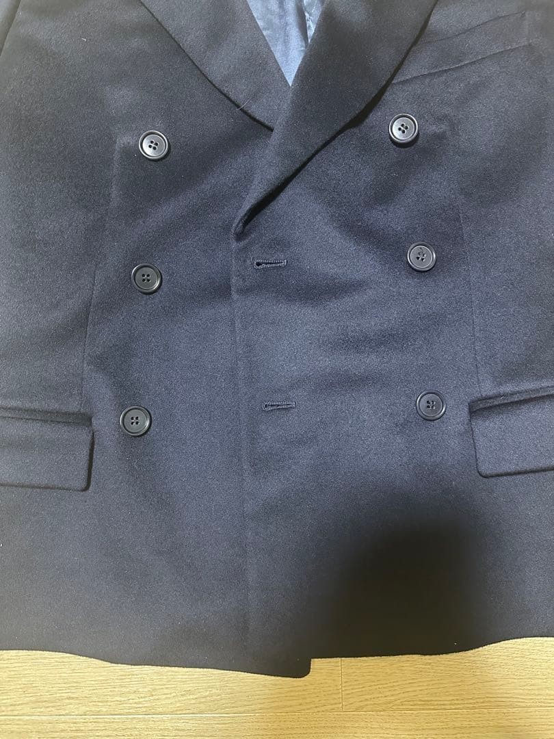 Max Mara double-breasted jacket, women’s, cashmere, dark navy, size M