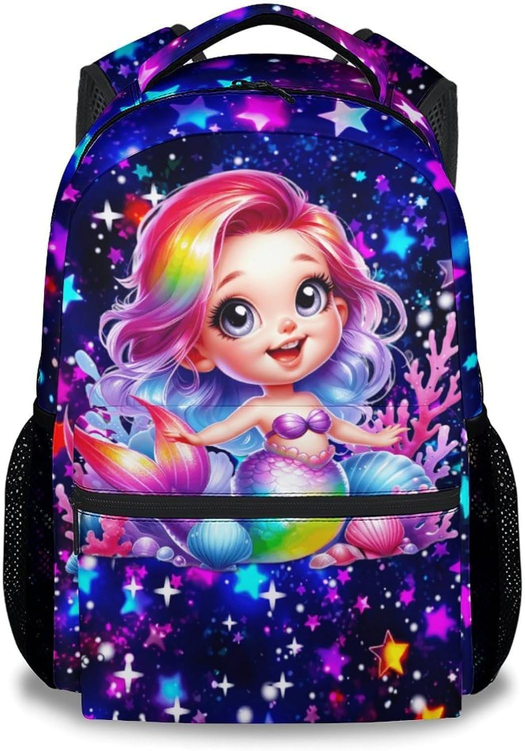 Butterfly Backpack for Girls, 17 Inch Kids School Bag for Elementary, Kindergart