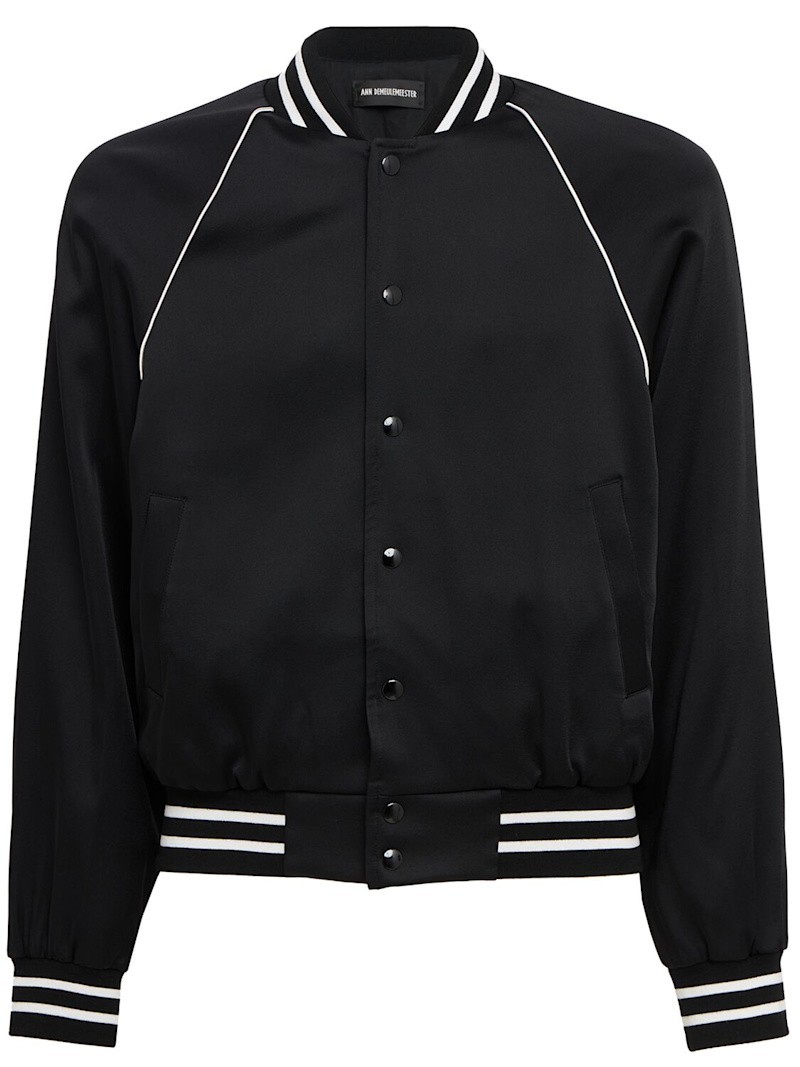 ANN DEMEULEMEESTER Esko Slim Fit Raglan Bomber Jacket New & Authentic