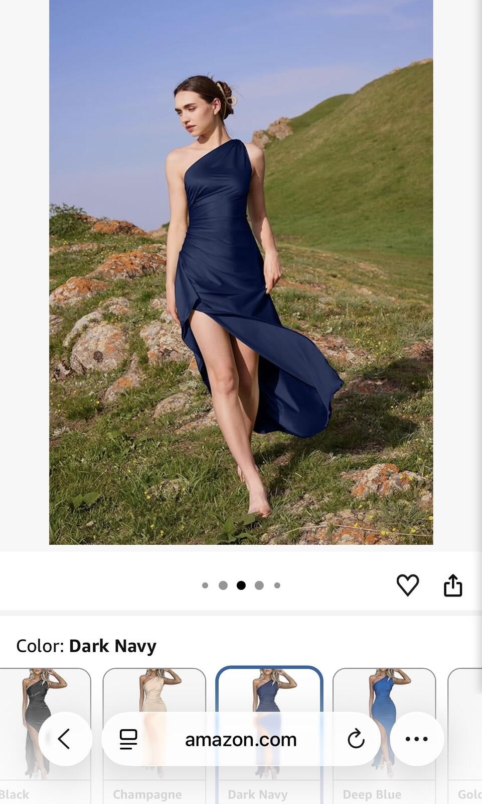 Viral OYS One Shoulder Formal Dress