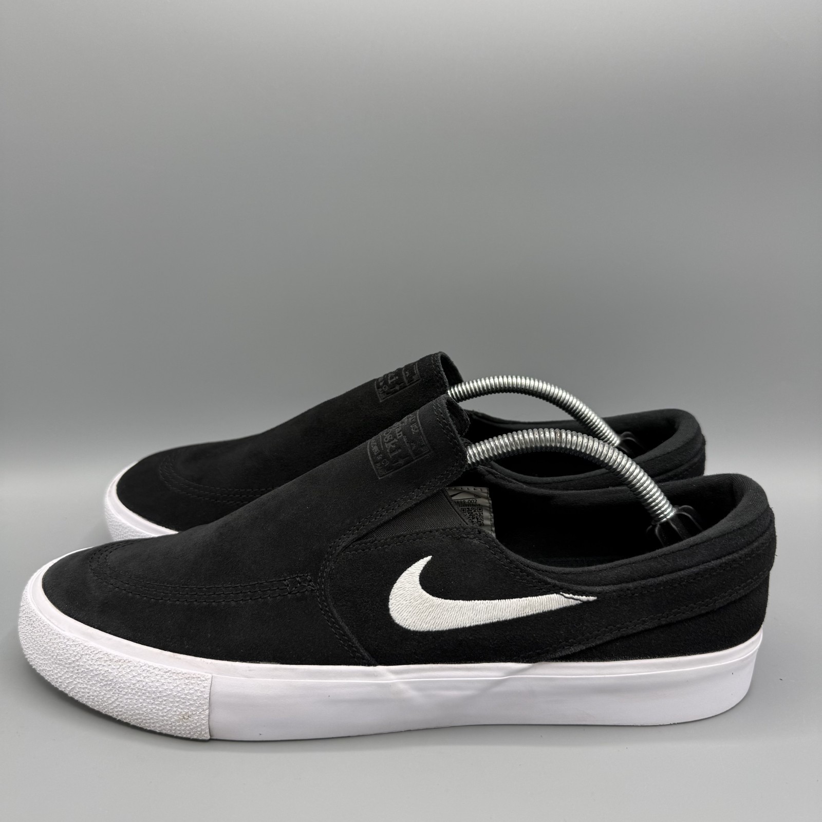Nike SB Zoom Stefan Janoski Slip On Shoes Black Suede Mens Size 11.5