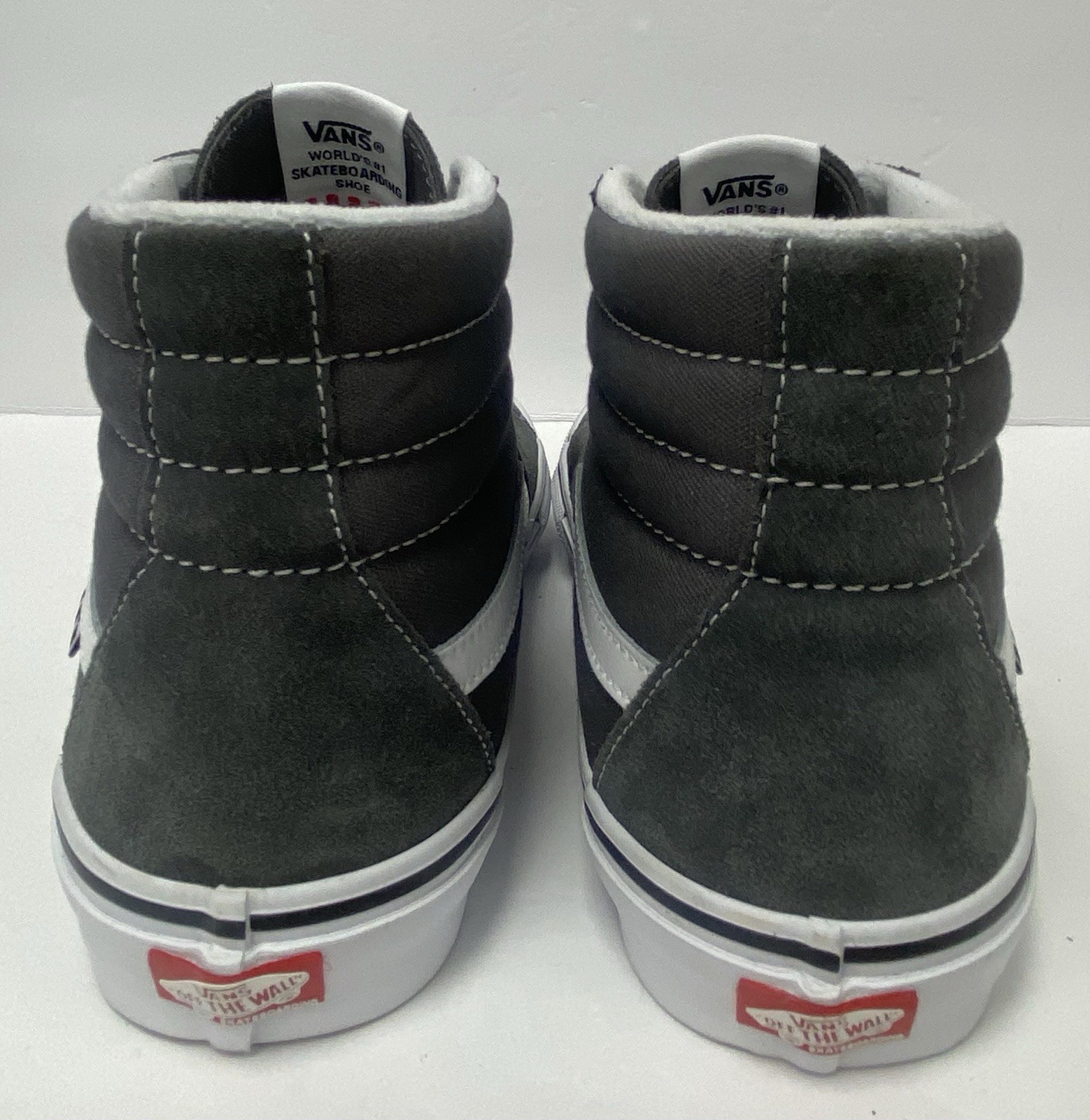 VANS M13 SKATE Sk8 Hi Pop Cush Dura Cap Gray White Skate Shoes New!