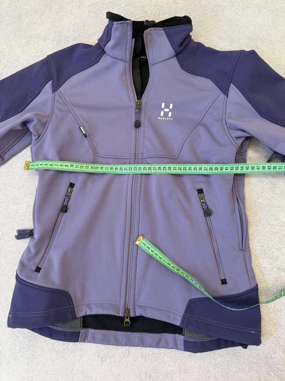 Haglöfs Women Softshell Fleece Jacket Size S Purple Outdoor Trekking Hiking