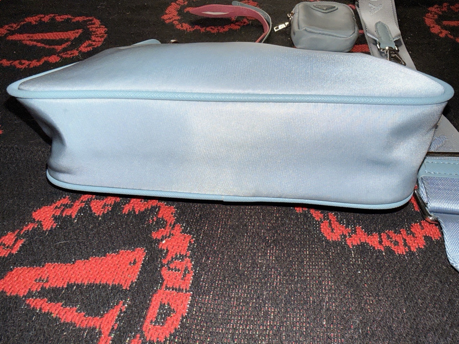 Prada Re-Edition 2005 Re-Nylon Bag Set Celeste Blue | Full 3-Piece Complete Set