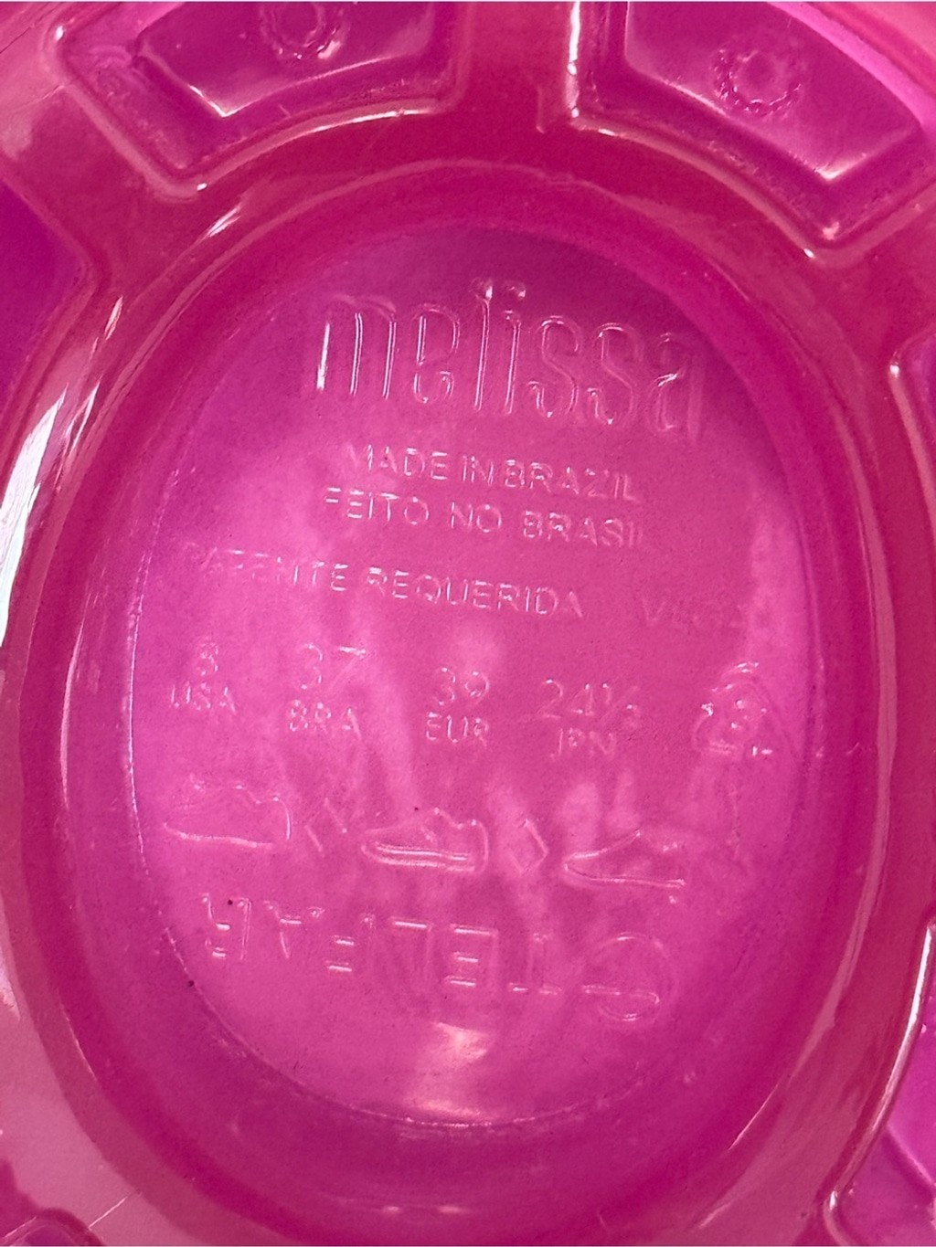 New Melissa x Telfar Jelly Slide pink size 8